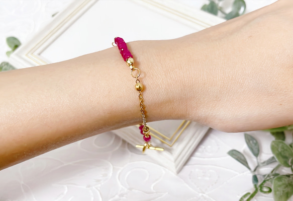 ＊ルビーのブレスレット＊〜エレガント&エキゾチック〜 5枚目の画像