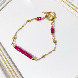 ＊ルビーのブレスレット＊〜エレガント&エキゾチック〜 1枚目の画像