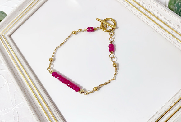 ＊ルビーのブレスレット＊〜エレガント&エキゾチック〜 1枚目の画像