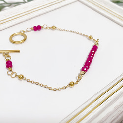 ＊ルビーのブレスレット＊〜エレガント&エキゾチック〜 2枚目の画像