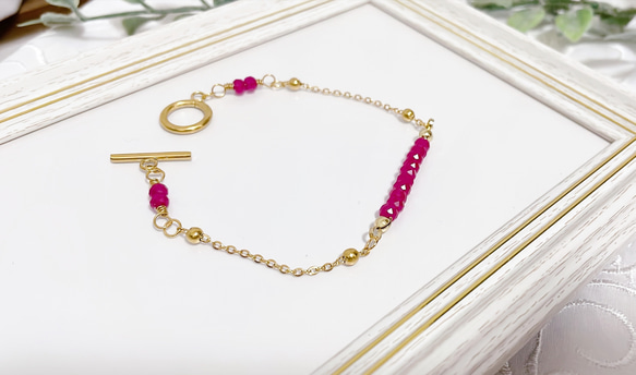 ＊ルビーのブレスレット＊〜エレガント&エキゾチック〜 2枚目の画像