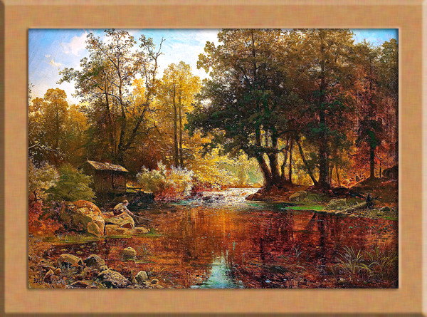 冬の風景画 スウェーデンのアート 絵画 ARTE 通販｜Creema(クリーマ) 18353559