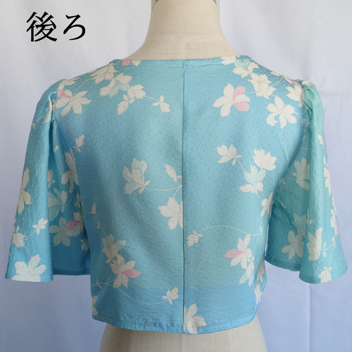 やっちゃん　着物リメイクワンピース　ボレロ付き やっちゃん 着物リメイクワンピース ボレロ付き やっちゃん様