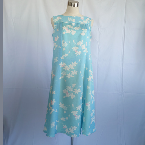 お値下げ……リメイク着物ロングワンピースボレロ付きＬ……2Ｌ正絹 リメイク着物ロングワンピースボレロ付きL……2L作家者正絹