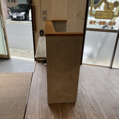 ワイド90 石っぽい レジカウンター 受付カウンター レジ台 写真見本の