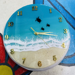 ティシュBox ティッシュケース 波アート 海アート キラキラ