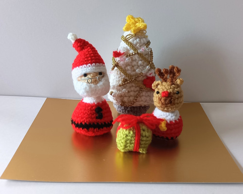 専用、ホワイトツリー 、サンタクロース2個、太っちょヤモリ（親子