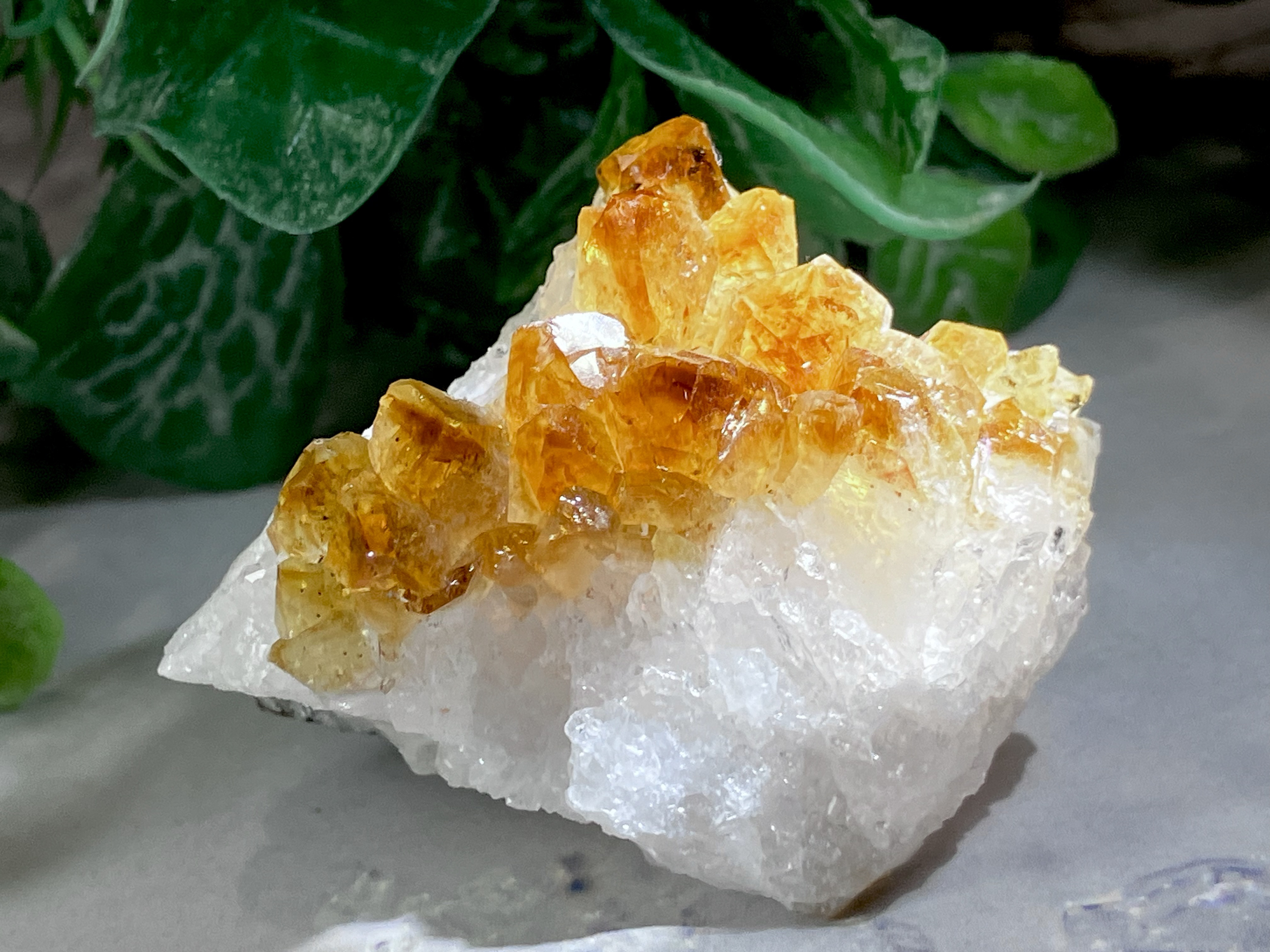 ２個セット　幽霊水晶　ファントムクォーツ　黄水晶　シトリン　原石クラスター 2個セット 幽霊水晶 ファントムクォーツ 黄水晶 シトリン 原石