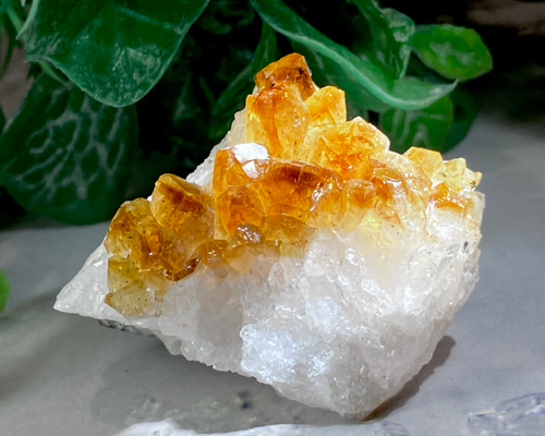 ファントム✨ シトリンクォーツ 原石 クラスター 黄水晶 天然石 東洋