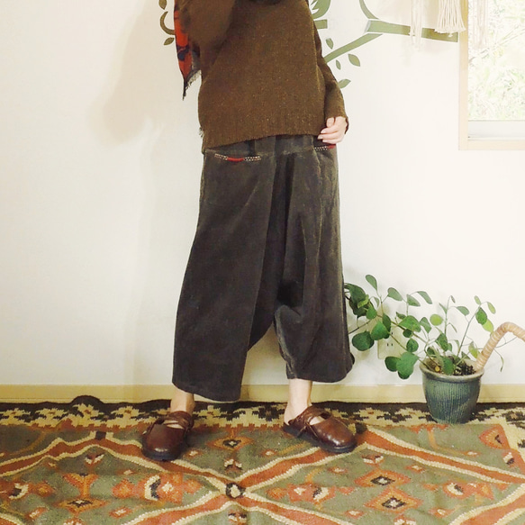 bighug ストレッチコール サルエルパンツ bighug ストレッチコール サルエルパンツ ロングパンツ holy