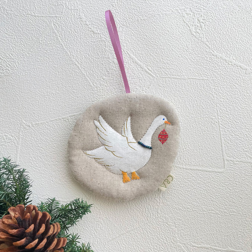 聖夜を待ちわびるアヒル オーナメント ガーランド CAKES&ALE design