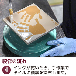 【オーダーメイド】メモリアルタイル／表札／手形／S・M・L 14枚目の画像