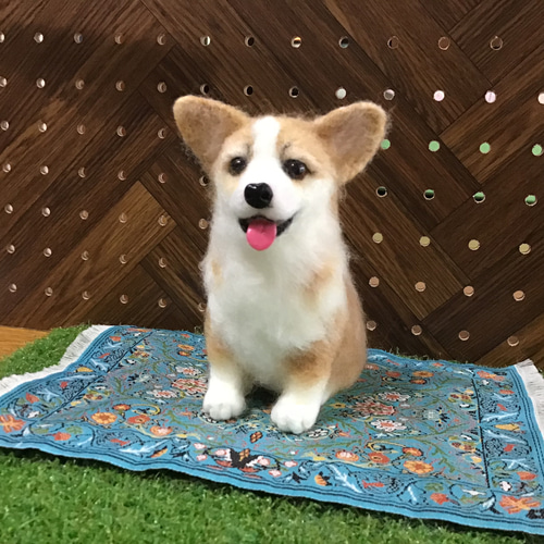 コーギーパピー（お座り） 羊毛フェルト コーギー大好きママ 通販 