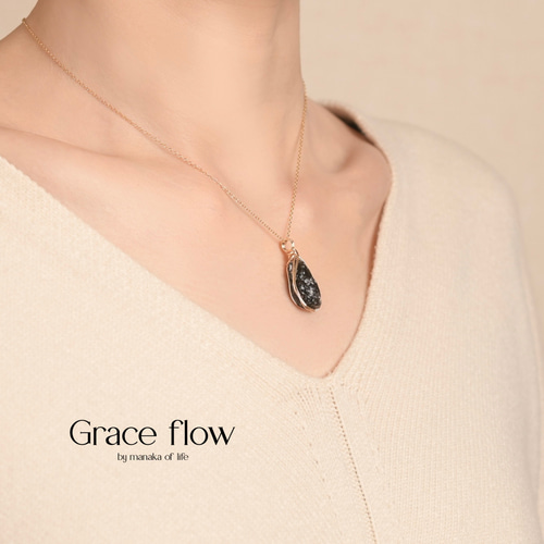 スターダスト オブシディアン 黒曜石 ペンダントトップ ワイヤー