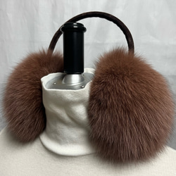 FOXイヤーマフ ホワイト(アーム部分ブラック) その他ファッション雑貨