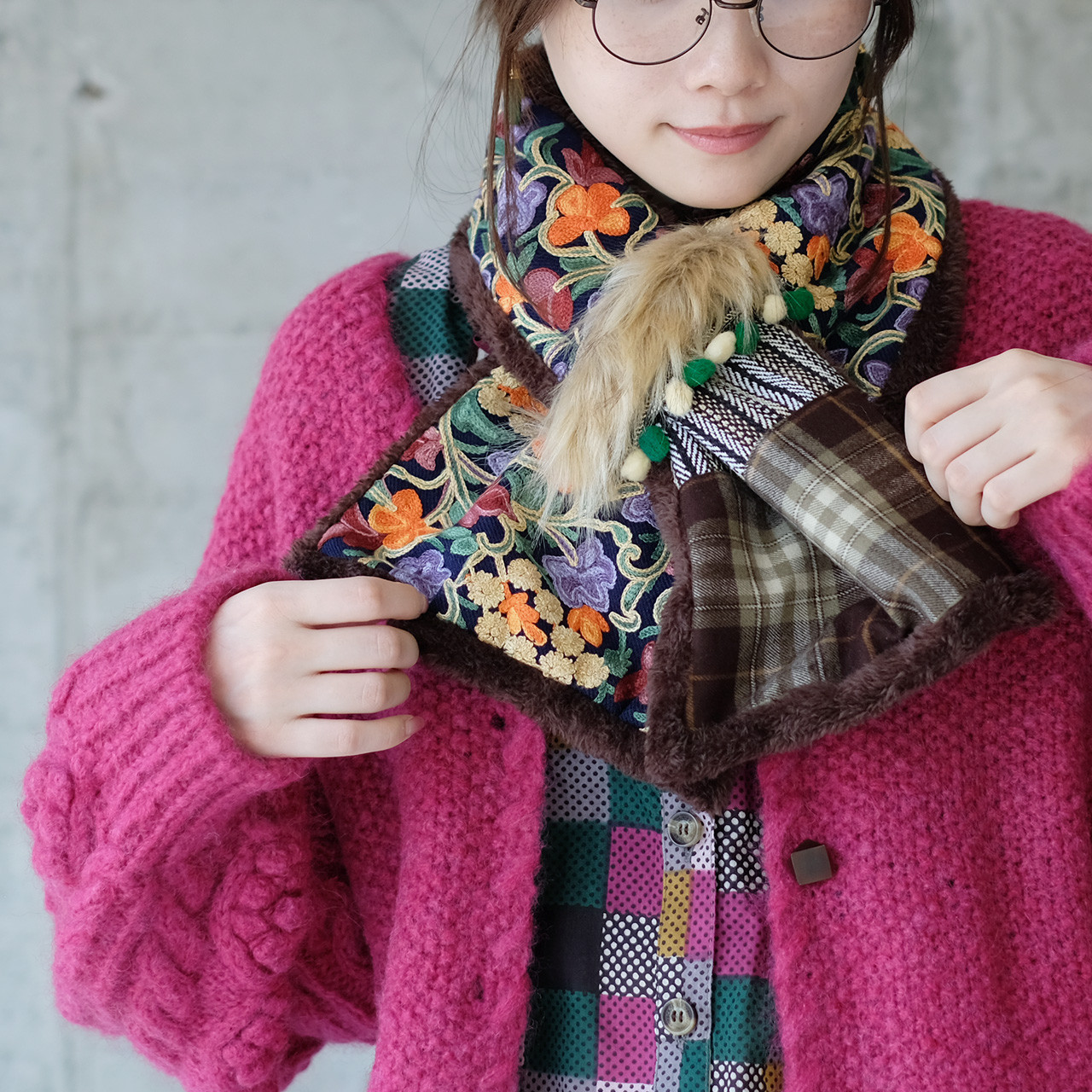 大人気商品に新色登場！！スザンニエコファースヌード（22w-09）パープルver2