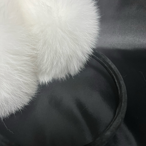 FOXイヤーマフ ホワイト(アーム部分ブラック) その他ファッション雑貨