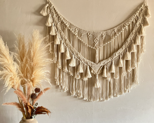 macrame big garland tapestry マクラメ ビッグ ガーランド
