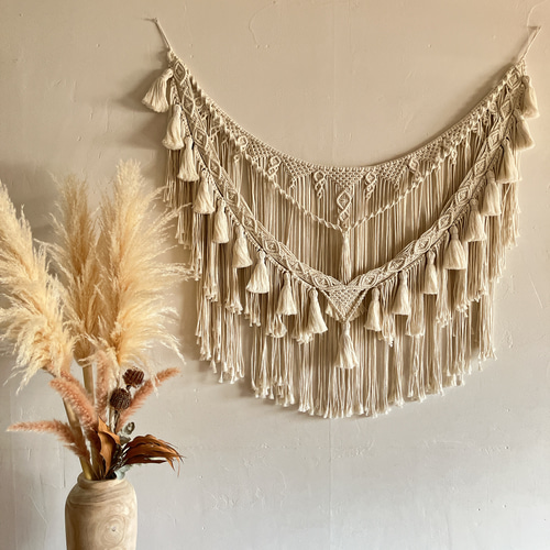 macrame big garland tapestry マクラメ ビッグ ガーランド タペストリー