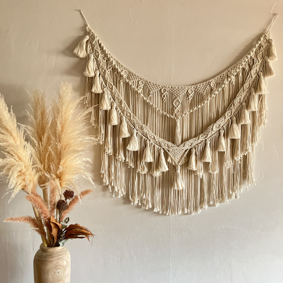 macrame big garland tapestry マクラメ ビッグ ガーランド