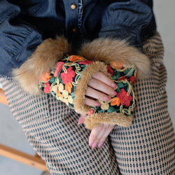 配套圍脖有售！ Suzanne 環保皮草手套（24w-12）黑 ver.3 第2張的照片