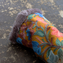 配套圍脖有售！ Suzanne 環保皮草手套（24w-12）駝色 第7張的照片