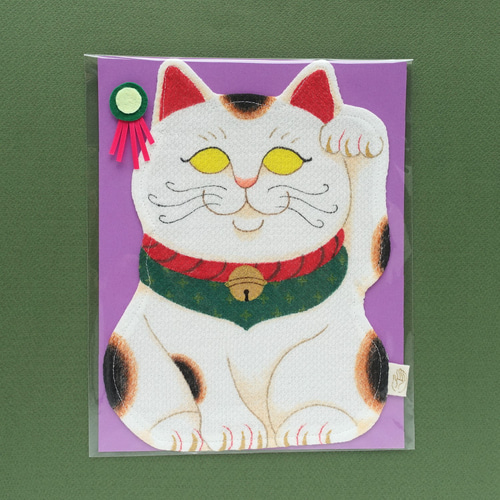 節約 大きめ*猫CAT*やわらかガーゼハンカチ4枚セット*ハンドメイド