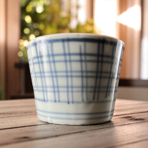 古伊万里　伊万里　江戸　後期　幕末　椿　鳥　蕎麦猪口　染付　蛇の目　高台 伊万里染付蕎麦猪口 蛇の目高台 湯呑み antique art nozomi 通販