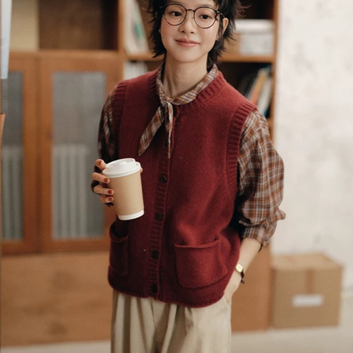 ◇ 新作【秋冬のチェック シャツ フロントリボン】リボンタイT-00087