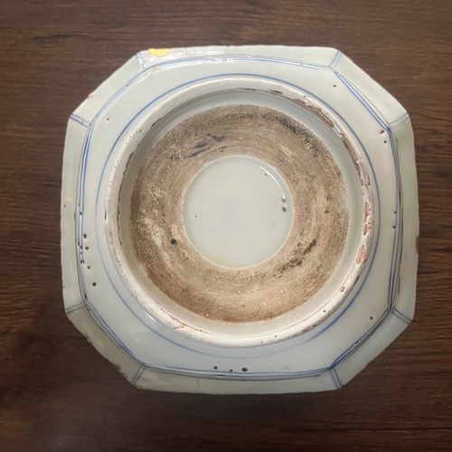 伊万里焼 古伊万里 染付 花文鉢 金継ぎ直し 桐箱付 V R5888 Amazon.co