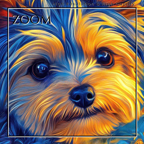 青と金 - ヨークシャーテリア犬 No.2】ヨーキー・ペットロス 青と金 - ヨークシャーテリア犬 No.2】ヨーキー・ペットロス