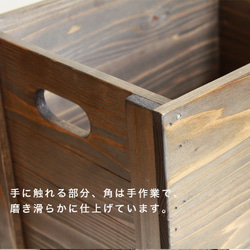 ペットボトル収納箱　2リットル　ウォールナットカラー　蓋なし　6本収納　受注生産　収納　キッチン収納　オムツ収納 3枚目の画像