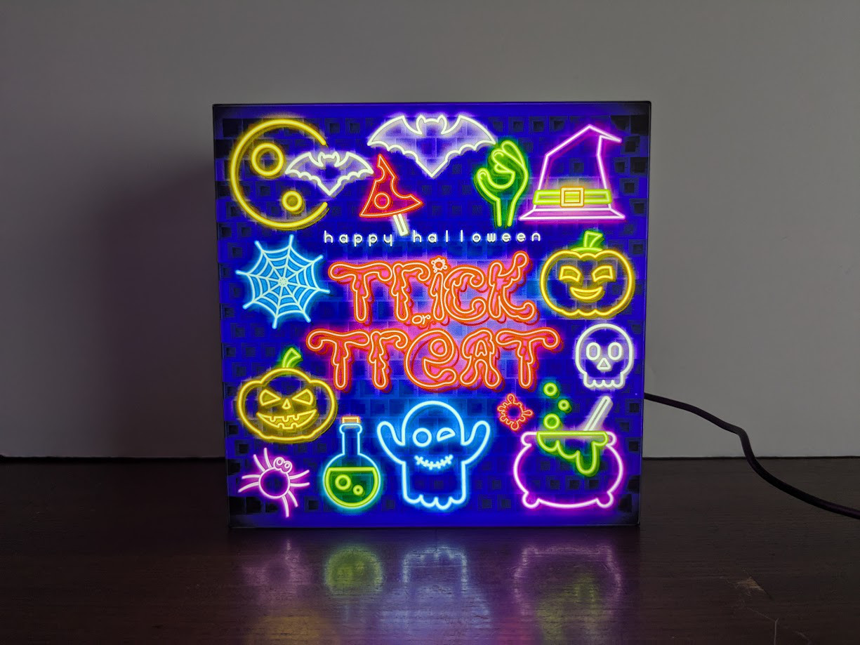 【速達対応】ハロウィン ハロウィーン ホラー 仮装 パーティー 照明 看板 置物 雑貨 ライトBOX 電飾看板 電光看板