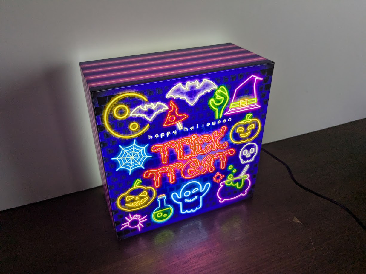 【速達対応】ハロウィン ハロウィーン ホラー 仮装 パーティー 照明 看板 置物 雑貨 ライトBOX 電飾看板 電光看板