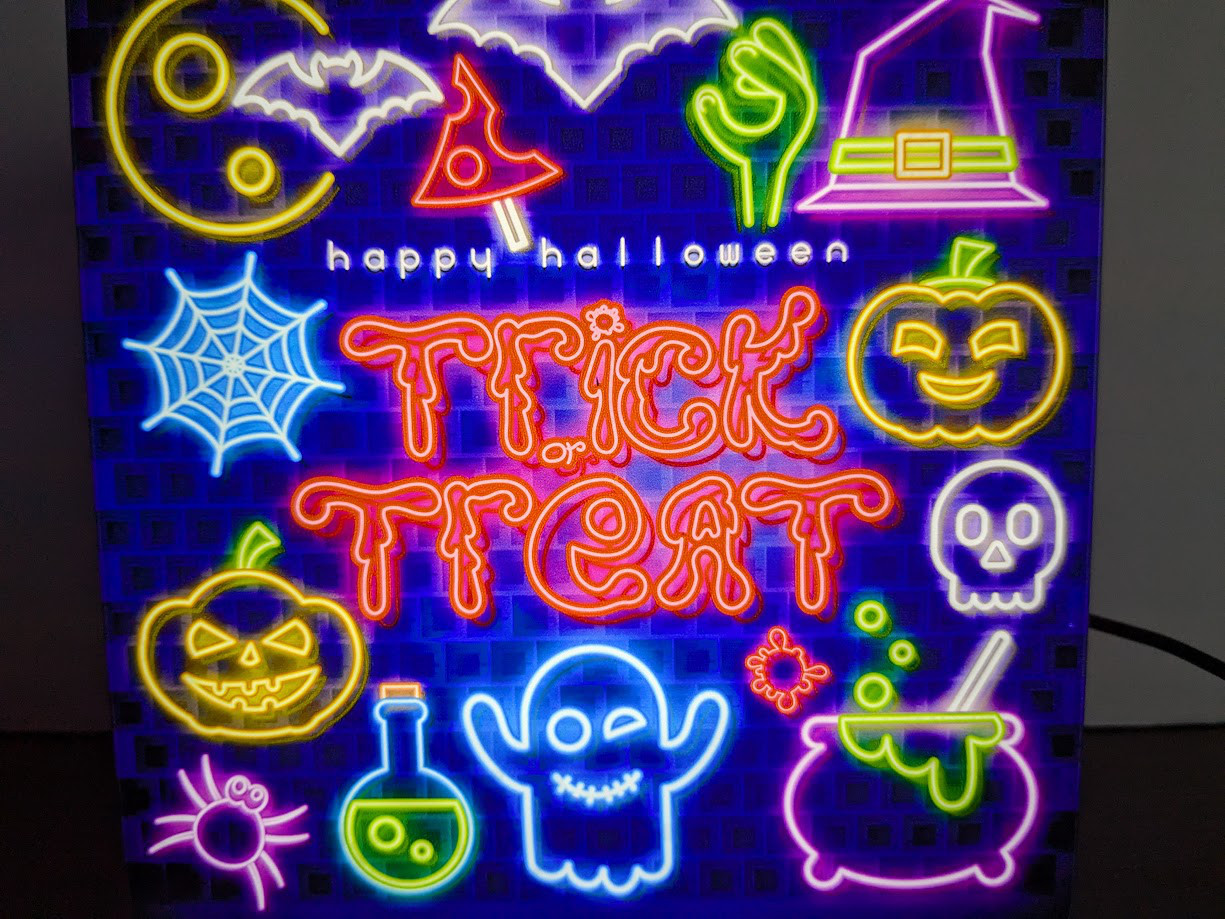 【速達対応】ハロウィン ハロウィーン ホラー 仮装 パーティー 照明 看板 置物 雑貨 ライトBOX 電飾看板 電光看板