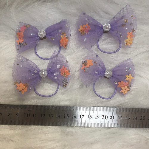 キッズ・ベビー用 リボン ヘアゴム ヘアアクセサリー ハロウィン