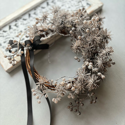 真夏のフレッシュグリーン風クレセントリース 壁かけ ベリー さわやか  