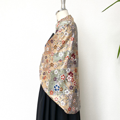 大人可愛い着物リメイク羽織物ストールショールフリーサイズ大人可愛い