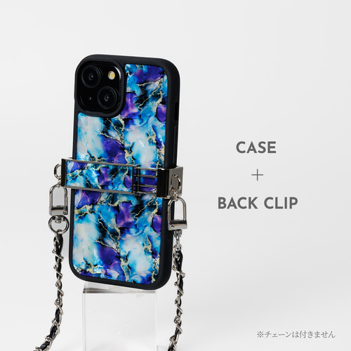 iPhone17 対応☆ 天然貝 螺鈿アート【iPhone/Galaxy】 マーブル