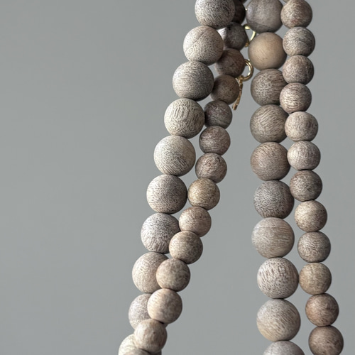 白檀♡2連ネックレス♡10.8.6㎜ミックス ネックレス・ペンダント  