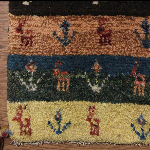 ペルシャギャッベ (ギャベ) ギャッベ 玄関マット No.GM-337 カーペット