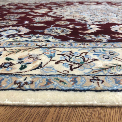 ペルシャ絨毯 ナイン産 6La No:CZN-130 リビング カーペット・絨毯