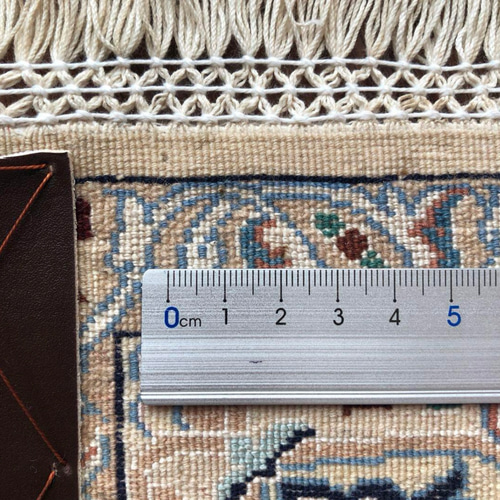 ペルシャ絨毯 ナイン産 6La No:CZN-130 リビング カーペット・絨毯