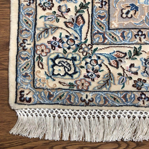 ペルシャ絨毯 ナイン産 6La No:CZN-130 リビング カーペット・絨毯