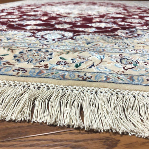 ペルシャ絨毯 ナイン産 6La No:CZN-130 リビング カーペット・絨毯