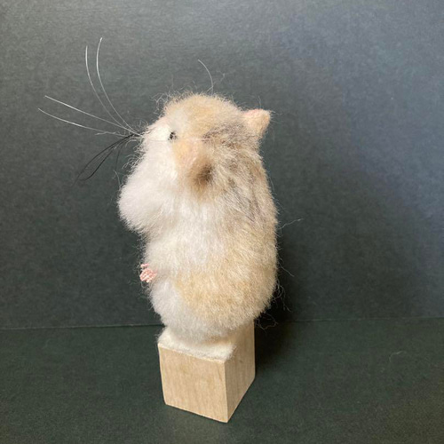 羊毛フェルト ハムちゃん ロボロフスキー 現品販売 羊毛フェルト ハムちゃん ロボロフスキー 羊毛フェルト tomoe