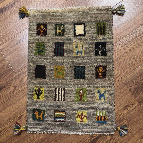 ペルシャギャッベ (ギャベ) ギャッベ 玄関マット No.GM-386 カーペット