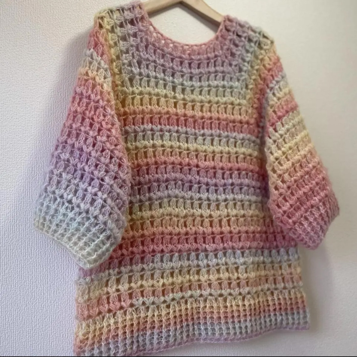 ⭐︎handmade⭐︎手編み　カラフルニット