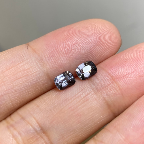 RS8-86 非加熱 宝石質 清冷高級な煙灰色 ミャンマー産 天然 スピネル 