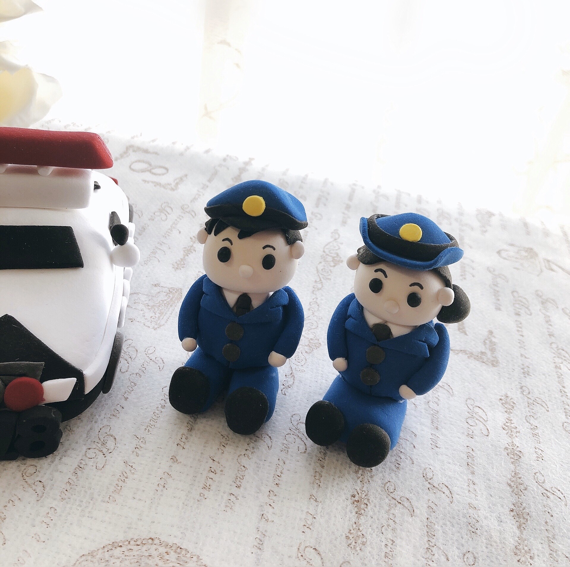 クレイ ウェディングトッパー警察ver新郎♡新婦